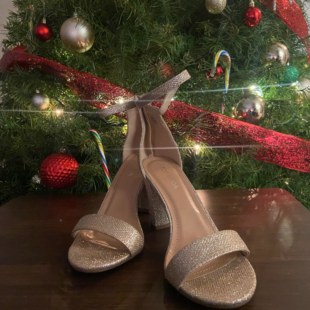 Top Moda Champagne Gold heels